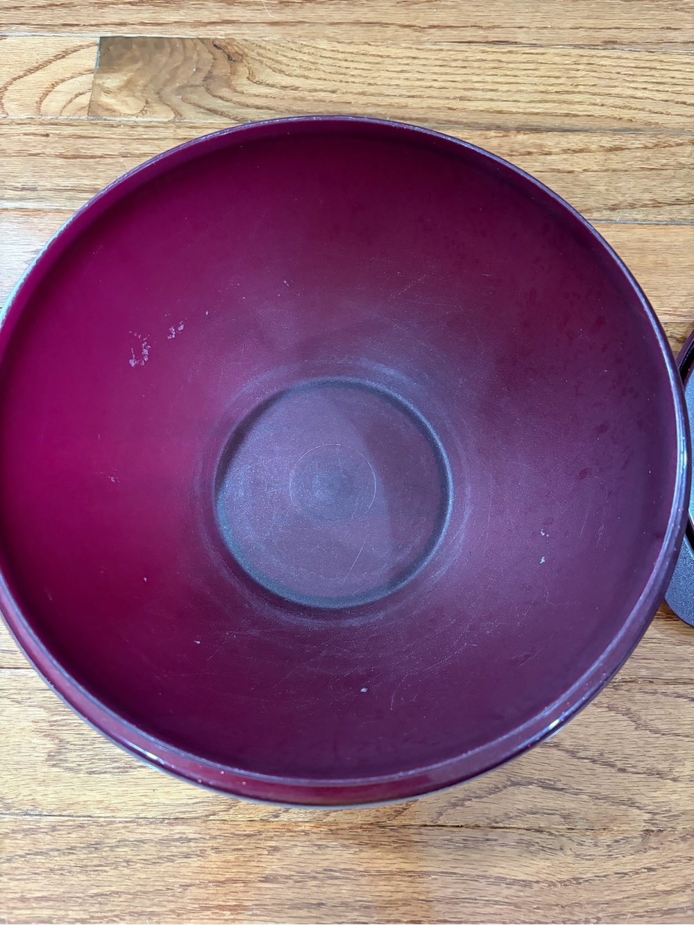 Tupperware Burgundy  Bowl with Lid*